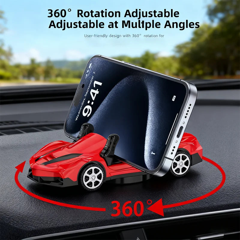 2-in-1 Racing Car Phone Holder Desk Stand - View 4