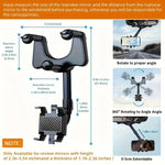 Adjustable Rearview Mirror Phone Holder Clip - View 6