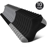 10 Pairs Of Comfortable Breathable Socks Sweat Absorbing Odor Proof Low Cut Solid Color Socks Suitable For Outdoor Activities