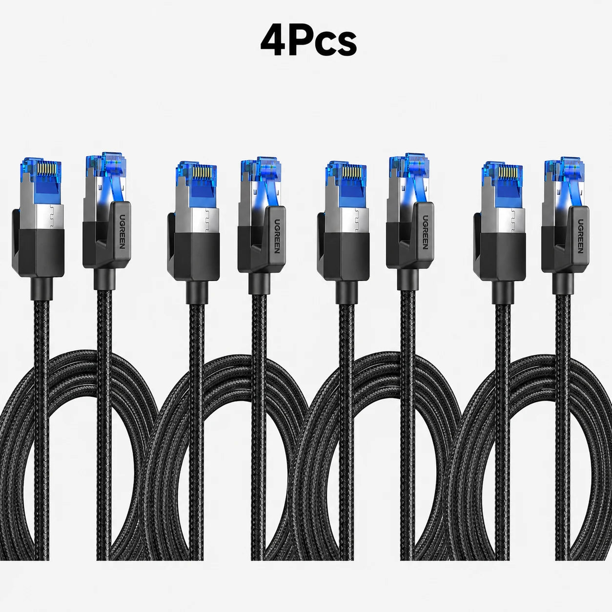 UGREEN Ethernet Cable CAT8 40Gbps Cotton Braided PVC Network Lan Cord for PC Modem Laptop PS 5/4 Router RJ45 Cable Ethernet