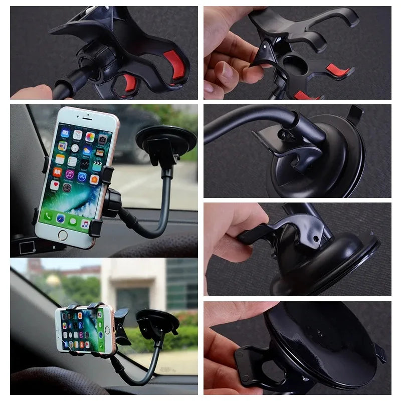 360 Flexible Car Phone Holder Windshield Desk - View 4