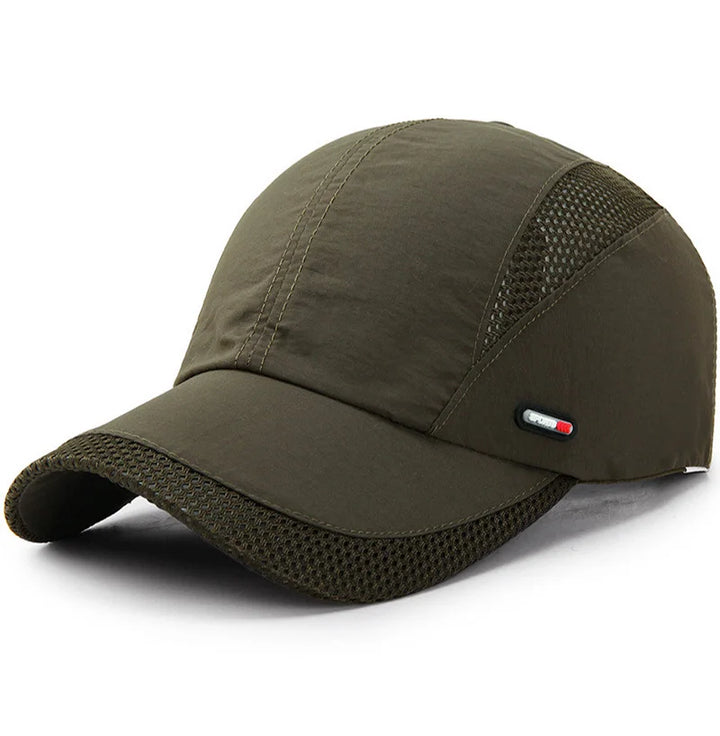 Quick-Dry Baseball Cap - Adjustable, Moisture-Wicking Sun Hat for Outdoor Sports & All Seasons