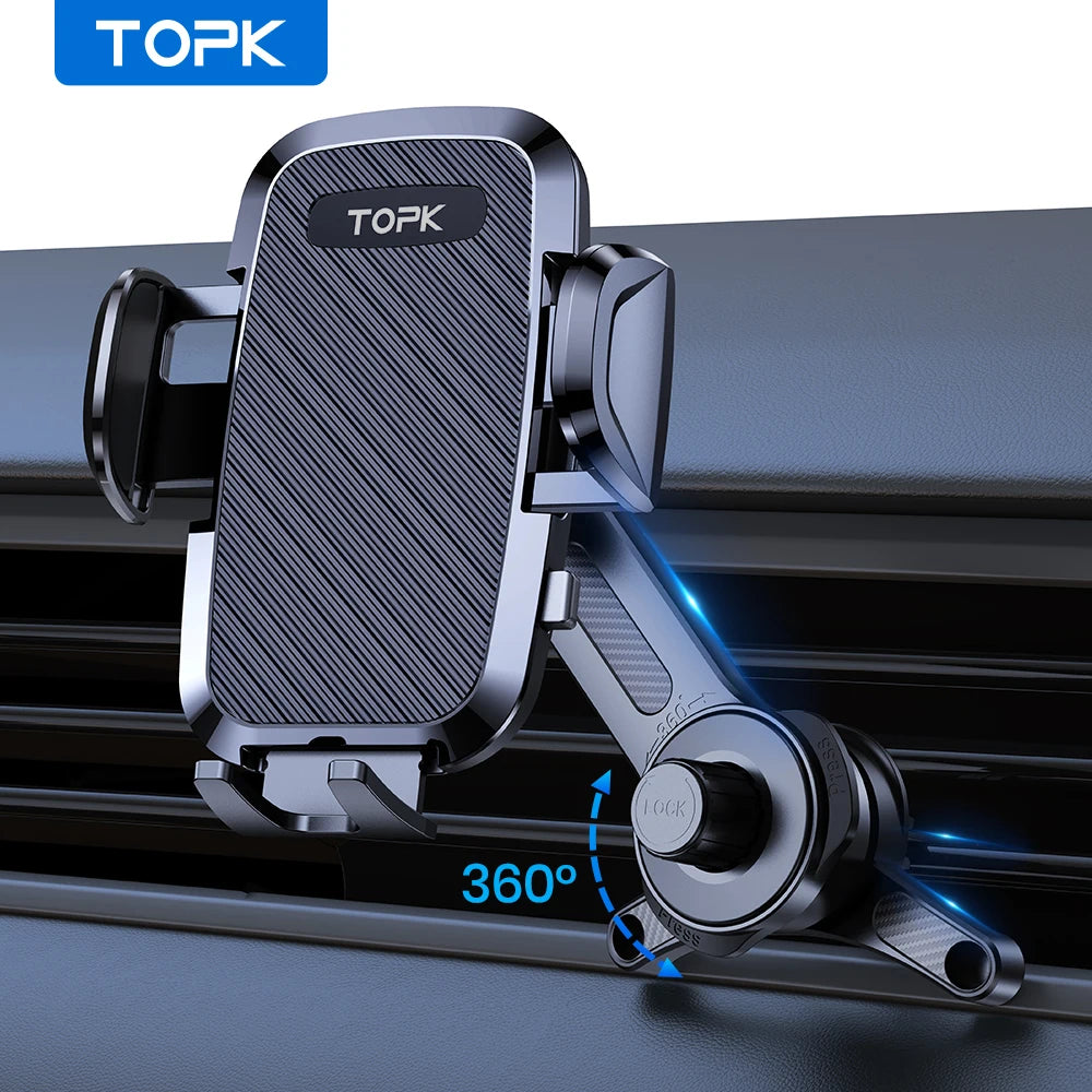 TOPK 3-Point Car Phone Mount