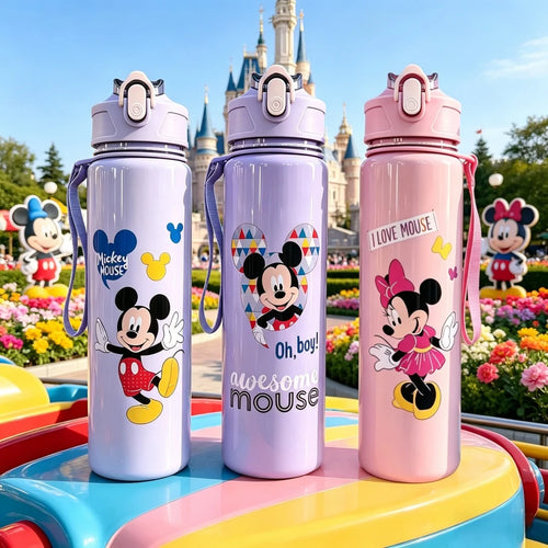 Super Cute Cartoon Pattern Water Bottle - Premium Texture, Reusable, Scratch-Proof, Fade-Resistant, Leakproof Large-Capacity Cup