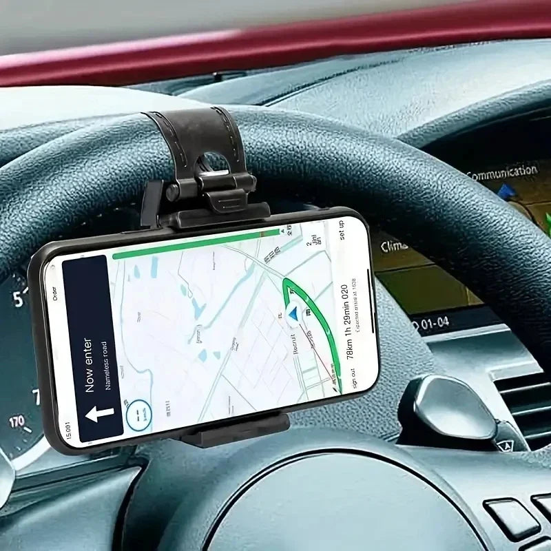 Steering Wheel Car Phone Bracket Telescopic Clip - View 4