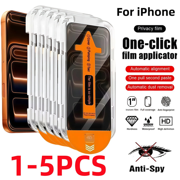 1-5pcs Privacy Protective Film Screen Protector for iPhone 17 16 15 14 13 12 11 Pro Max 17Air16Por Series With Installation Tool
