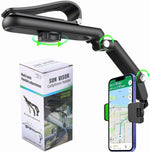 Sun Visor Car Phone Holder 360 Rotating