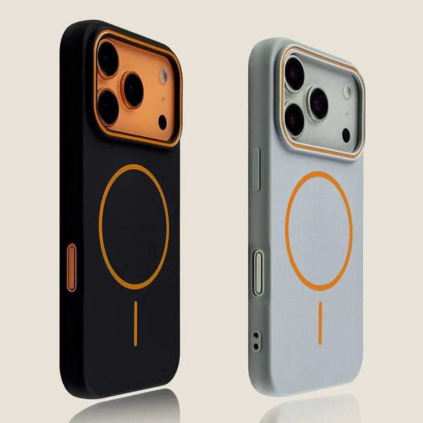 Luxury Magnetic Matte Soft Phone Case For iPhone 17 Pro Max Air 16E 15 14 13 12 11 17 Shockproof MagSafe Wireless Charging Cover