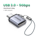 UGREEN USB 3.0 OTG Adapter Type C to USB Adapter Female Converter Thunderbolt 3 For Macbook pro Air Xiaomi Samsung S20 S10 OTG