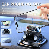 Car phone holder installed on vehicle dashboard
