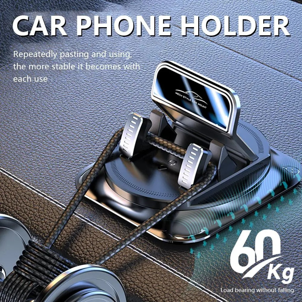 Dashboard phone mount in portrait viewing position