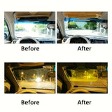 2-in-1 Day & Night Anti-Glare Car Sun Visor – Clip-On Windshield Glare Shield for Safer Driving