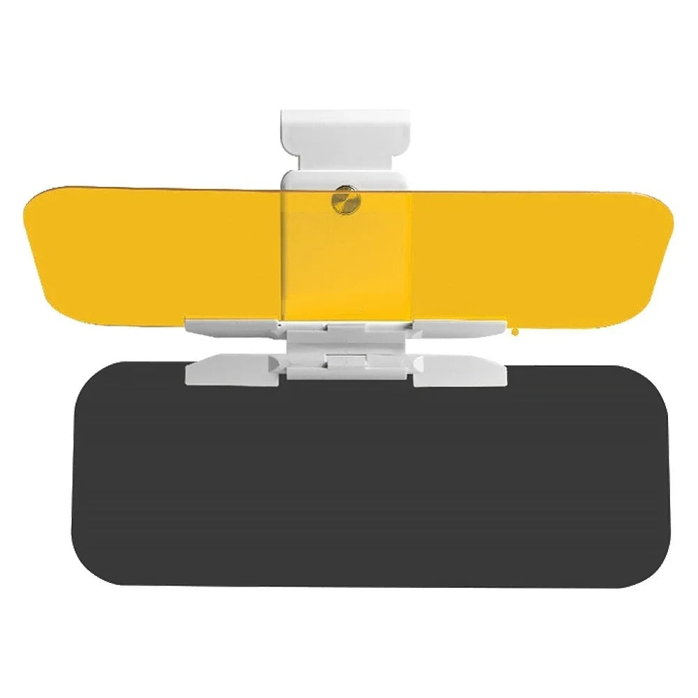 2-in-1 Day & Night Anti-Glare Car Sun Visor – Clip-On Windshield Glare Shield for Safer Driving